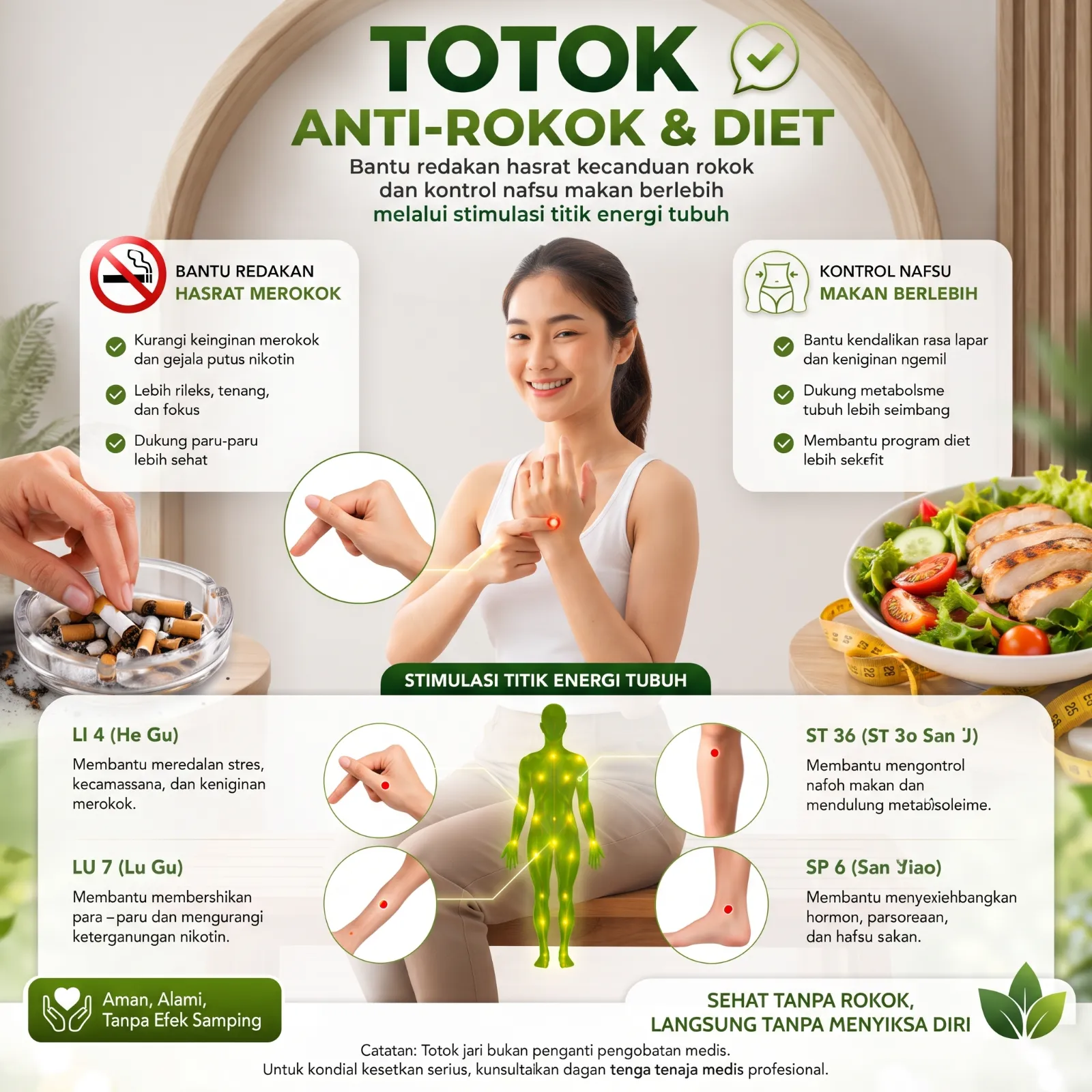 Totok Anti Rokok dan Diet